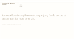 Desktop Screenshot of labibliothequeapothicaire.com